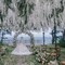 33Ft Wisteria Hanging Flowers Artificial White Flower Garland (White)